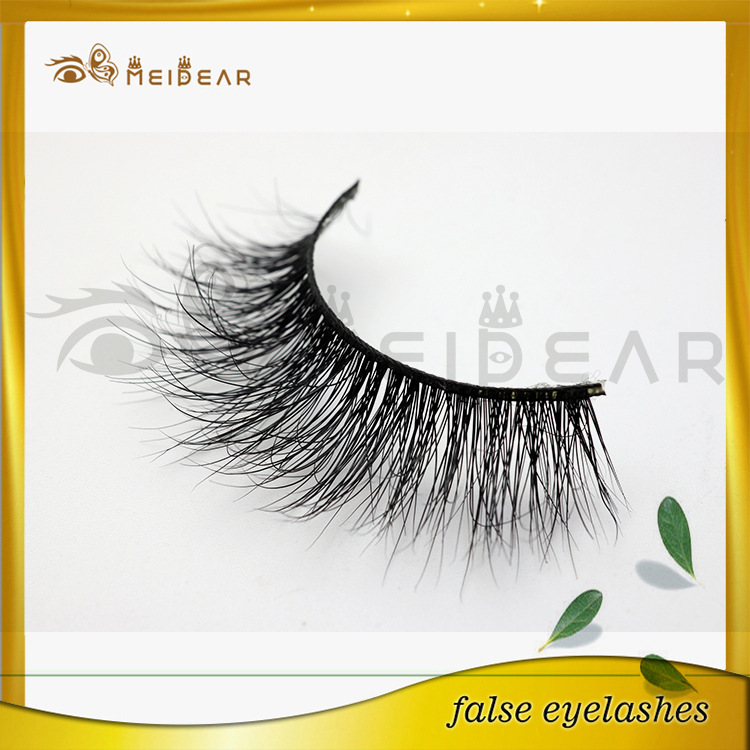 Whole natural long handmade private label mink lashes